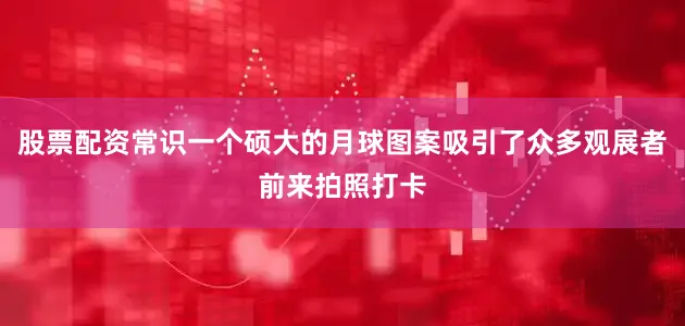 股票配资常识一个硕大的月球图案吸引了众多观展者前来拍照打卡